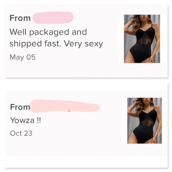 Lace Detail V-Neck Black Bodysuit - Picture 10 of 12